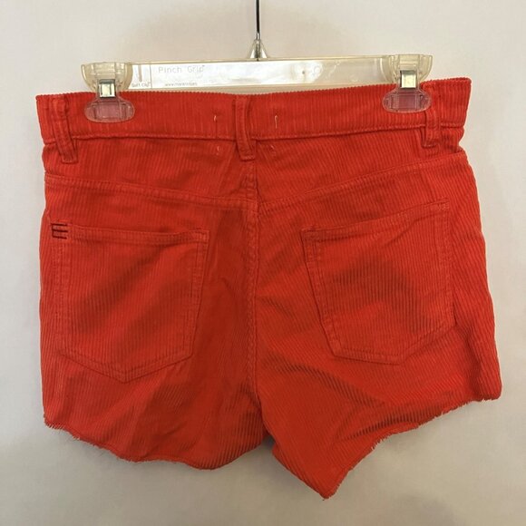BDG Urban Outfitters Womens Shorts 28 Corduroy Cut-Off Frayed Hem Cotton Orange - Picture 4 of 7